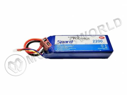 Аккумулятор Li-Po Spard 2200 mAh, 11.1V, 30C, T‐plug