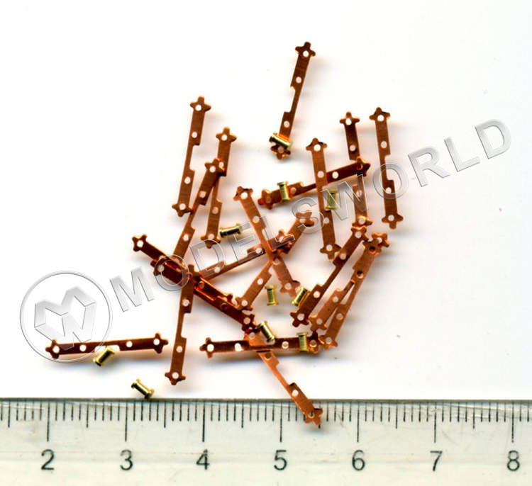 Петля для пушечного порта, медь, 7 мм, 10 пар Петля для пушечного порта, медь, 7 мм, 10 пар - фото 1