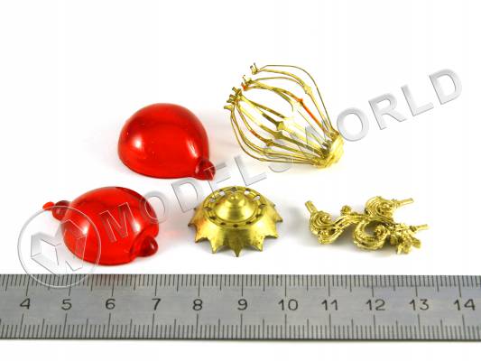 Кормовой фонарь, латунь и пластик, 35 мм, 1 шт