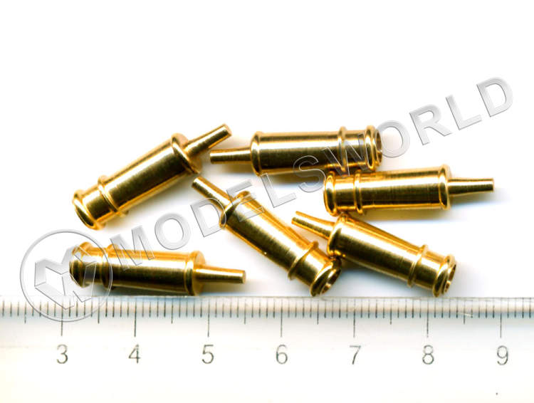 Макет пушки, латунь, 17 мм, 2 шт Макет пушки, латунь, 17 мм, 2 шт - фото 1