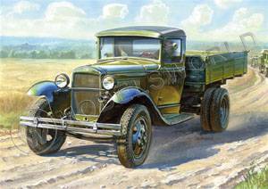 Склеиваемая пластиковая модель Советский армейский грузовик "Полуторка". Масштаб 1:35