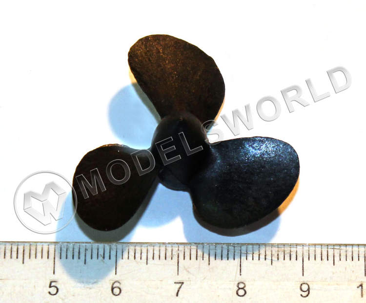 Винт нейлоновый трехлопастной левый, 40 мм, 1 шт - фото 1