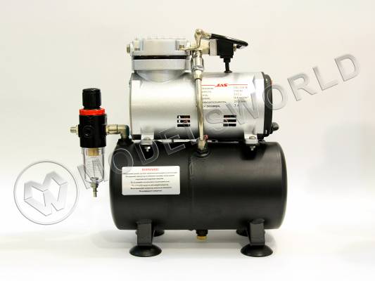 Компрессор JAS 1208 с регулятором давления, автоматика, два режима работы, ресивер