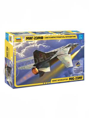Склеиваемая пластиковая модель Советский истребитель-перехватчик Микоян-23МФ. Масштаб 1:72