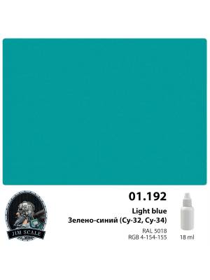 Акриловая краска Jim Scale Зелено-синий Light blue (Су-32, Су-34) / Green-blue Light blue (Su-32, Su-34), 18 мл