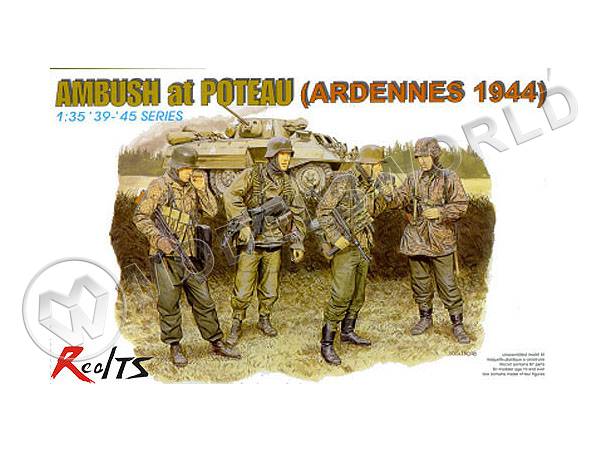 Фигур Солдаты Ambush at Poteau (засада в Пото), Арденны 1944 г. Масштаб 1:35 - фото 1