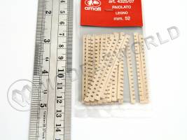 Заготовки для решеток, липа, 2х52 мм, 30 шт