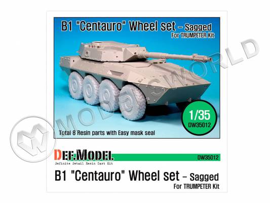 Колеса для модели B1 Centauro, Trumpeter. Масштаб 1:35