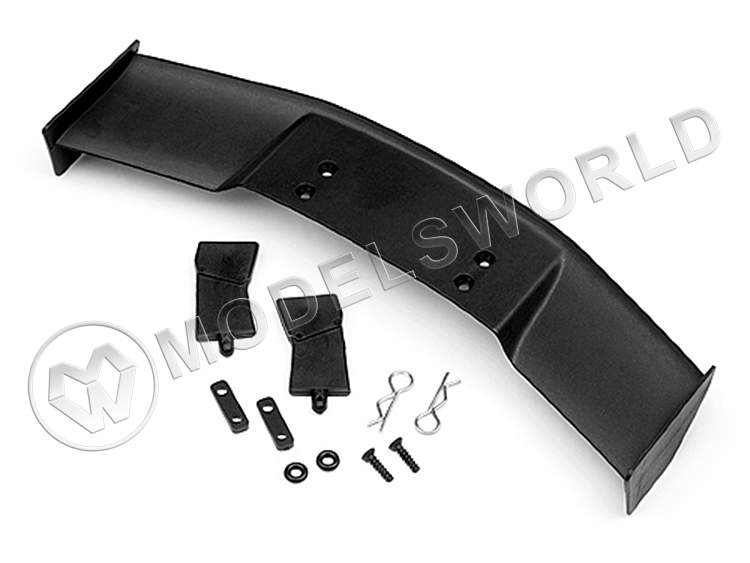 Антикрыло 1/10 пластик - (TYPE D / BLACK) + крепеж - фото 1