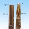Разъем позолоченный D2.0 мм (male+female) короткий 12 мм