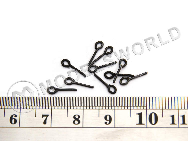 Рым, черненная латунь, 3х12 мм, 10 шт - фото 1