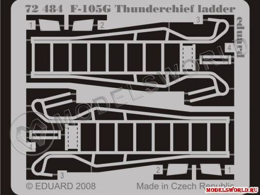 Фототравление трап для модели F-105G, Trumpeter. Масштаб 1:72