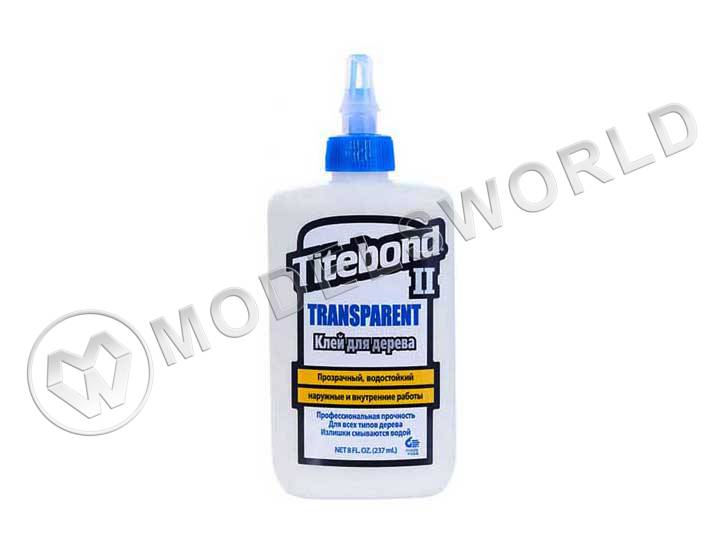 Клей для дерева Titebond II Transparent Premium прозрачный, 237 мл Клей для дерева Titebond II Transparent Premium прозрачный, 237 мл - фото 1
