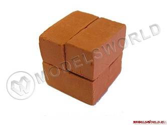 Блоки коричневые, масштаб 1:20, 25 шт.