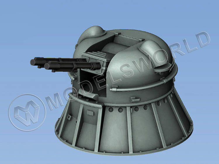 Советская 30 мм зенитная спаренная корабельная артиллерийская установка АК-230, 6 шт. Масштаб 1:350 - фото 1