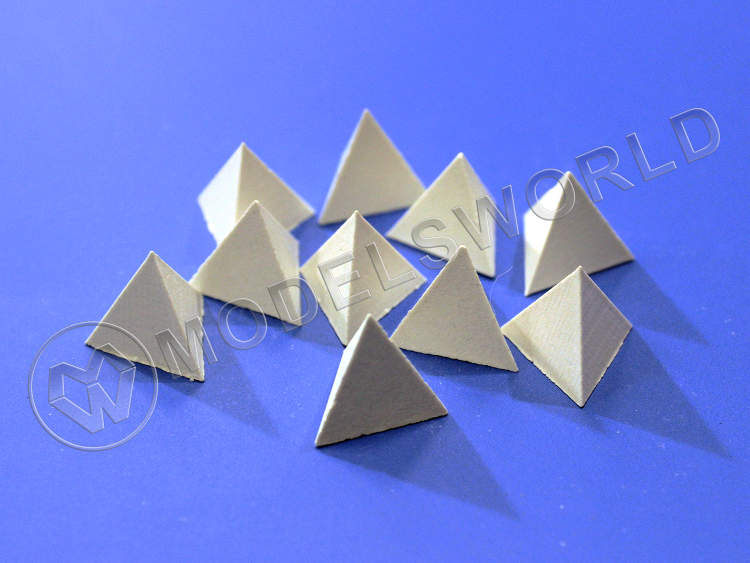 Надолбы бетонные (тетраэдр ровный), 24 шт. Масштаб 1:100 - фото 1