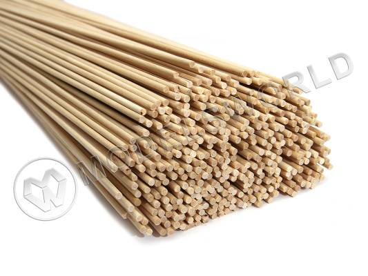 Комплект круглая заготовка, береза. Диаметр 3 мм, длина 50 см, 30 шт