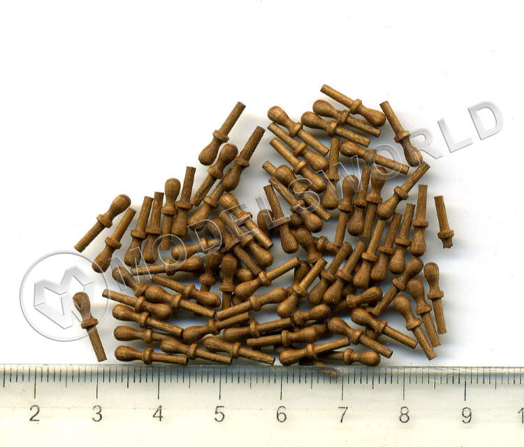 Нагель, орех, 10 мм, 10 шт - фото 1