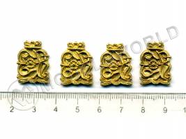 Декоративный элемент, вензель ER, 20 мм, металл 1 шт.