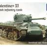 Склеиваемая пластиковая модель Английский танк «Валентайн» XI. Масштаб 1:35