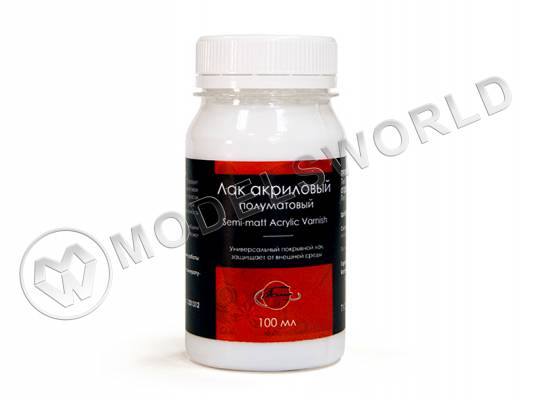 Лак акриловый полуматовый, 100 мл