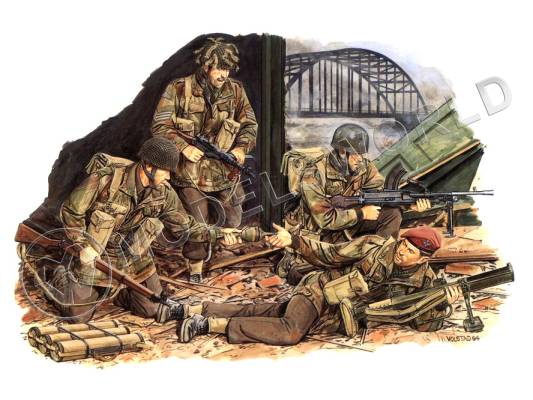 Фигуры Британские солдаты Red Devils (Arnhem), 1944 год. Масштаб 1:35