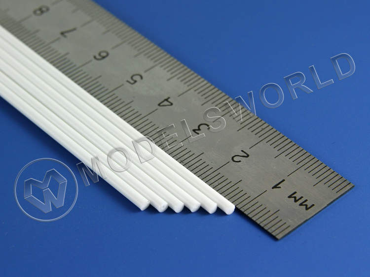 Пруток пластиковый круглый 2.0 мм, 6 шт - фото 1