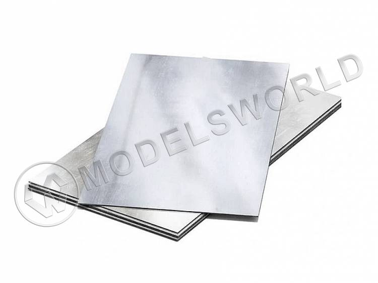 Алюминий 1.6 мм, лист 15х30 см, 1 шт Алюминий 1.6 мм, лист 15х30 см, 1 шт - фото 1