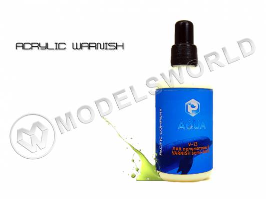 Лак полуматовый Aqua, 100 мл