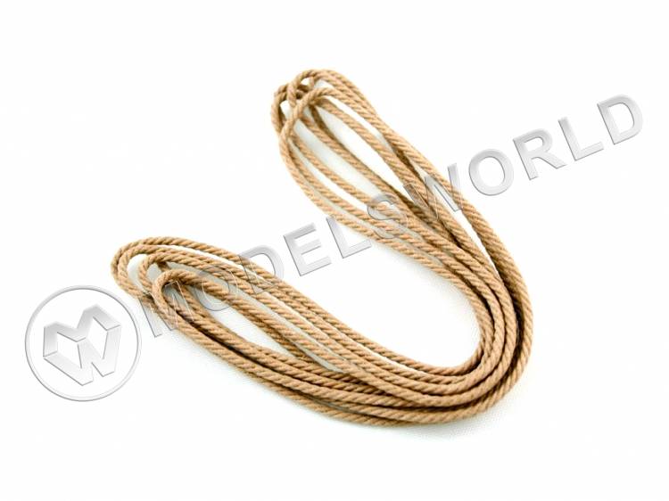 Нить для моделей Amati, бежевая 2.5 мм х 2 м - фото 1