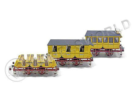 Набор для постройки моделей вагонов для паровоза ADLER. Масштаб 1:24 - фото 1