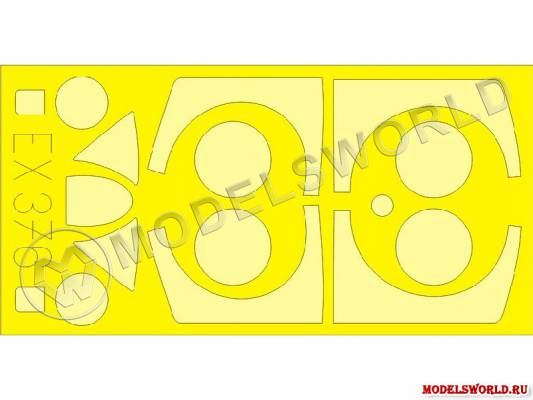 Окрасочная маска для F-94, Kitty Hawk. Масштаб 1:48