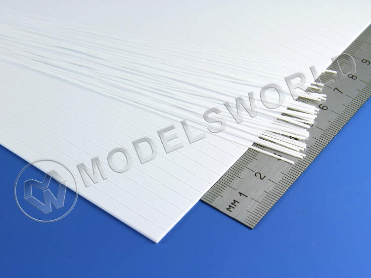 Кровля, шаг 4.8 мм, толщина 1 мм, лист 15х30 см - фото 1