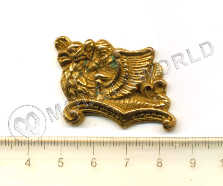 Декоративный элемент, дракон, 40 мм, металл 1 шт. Декоративный элемент, дракон, 40 мм, металл 1 шт. - фото 1