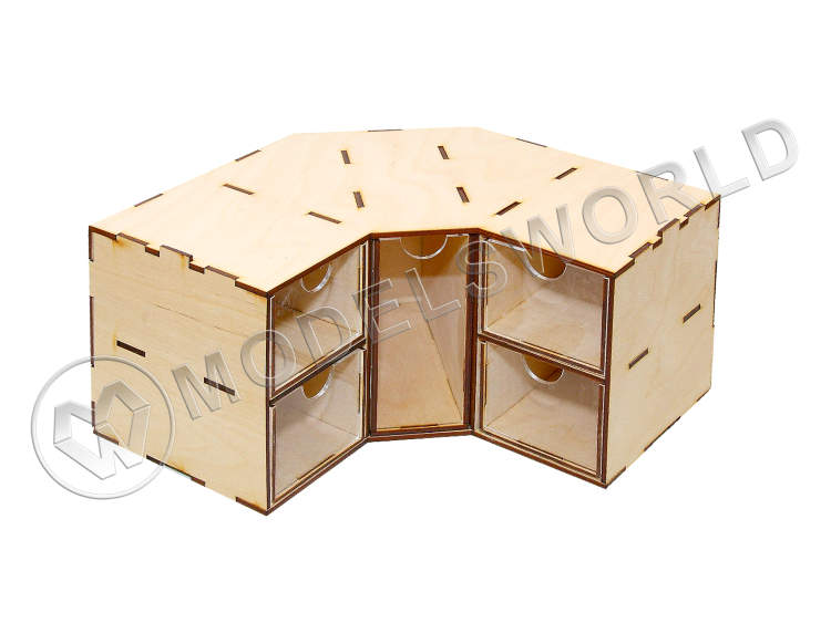 Угловой модуль-органайзер на 5 ящичков - фото 1