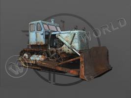 Склеиваемая пластиковая модель Бульдозер Т-100МЗГП. Масштаб 1:35