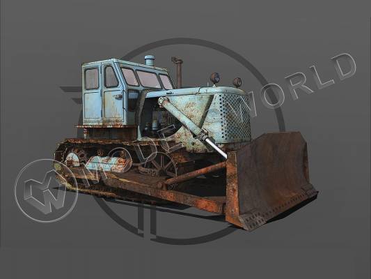 Склеиваемая пластиковая модель Бульдозер Т-100МЗГП. Масштаб 1:35