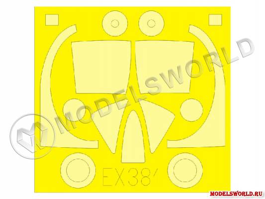 Окрасочная маска для T-28D, Roden. Масштаб 1:48