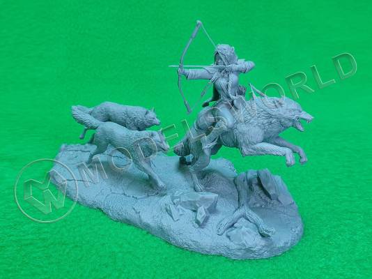 Миниатюра "Василиса на волке". Масштаб 1:35