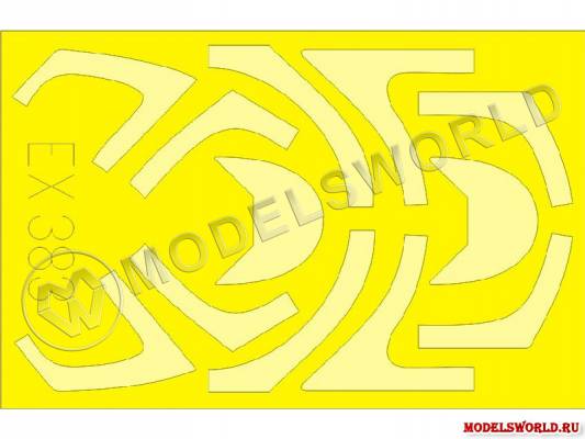 Окрасочная маска для T-45, Kinetic. Масштаб 1:48