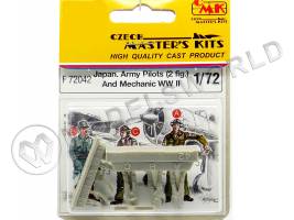 Фигуры японских (army) пилотов и механика II МВ. Масштаб 1:72
