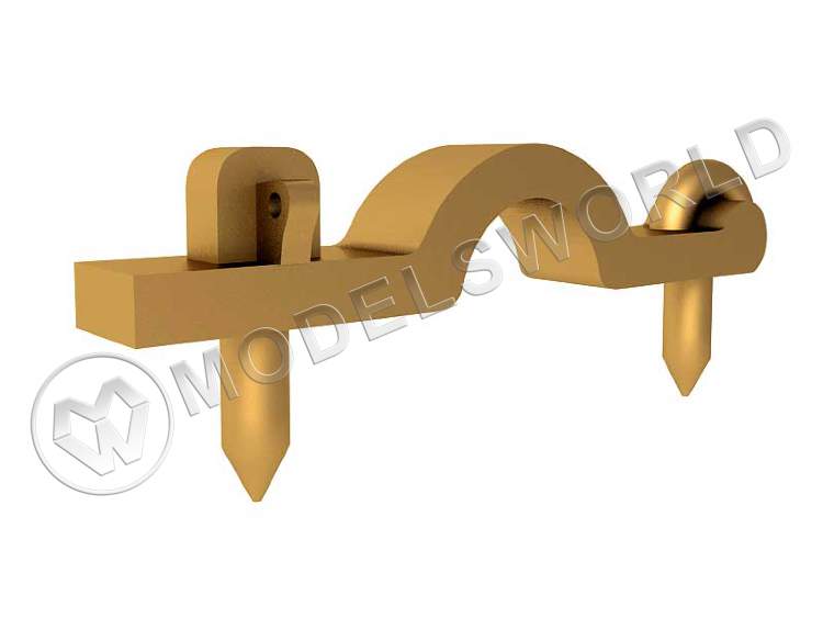 AB-CF-2.4_s.jpg Цапфа. Отливка. Под диаметр оси 2,4 мм. 2 шт. - фото 1