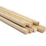 Комплект круглая заготовка, береза. Диаметр 9 мм, длина 50 см, 30 шт