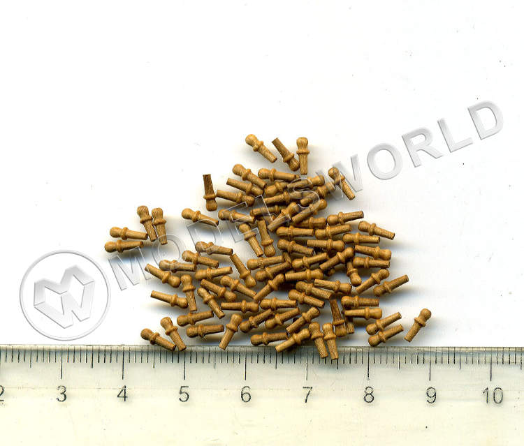 Нагель, орех, 6 мм, 10 шт - фото 1