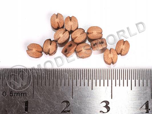 Блок одношкивный 4 мм, груша, 10 шт